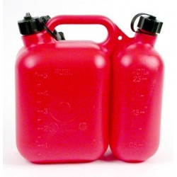 BIDON DOUBLE USAGE 5+2.5 L ROUGE